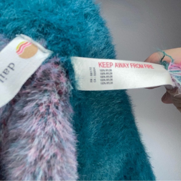 Anthropologie Floral Patterned Fuzzy Shorts - Picture 6 of 6